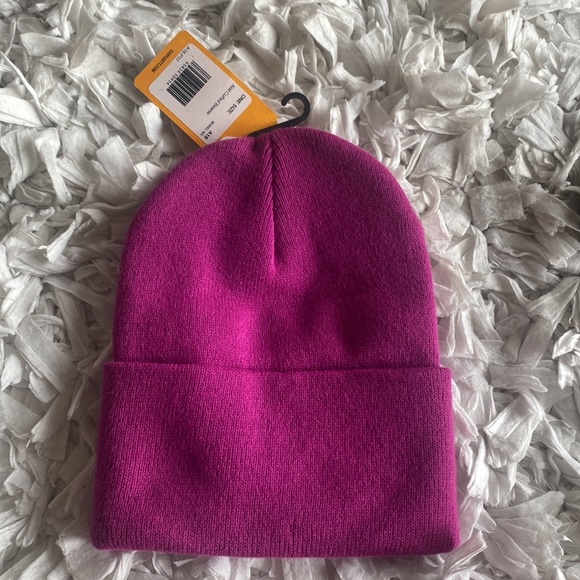 Carhartt Knit Cuffed Beanie Hot Pink - Picture 2 of 2